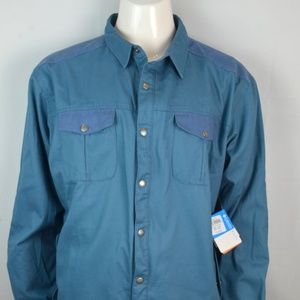 Columbia Men's XXL Hyland Woods Shirt Jacket Blue